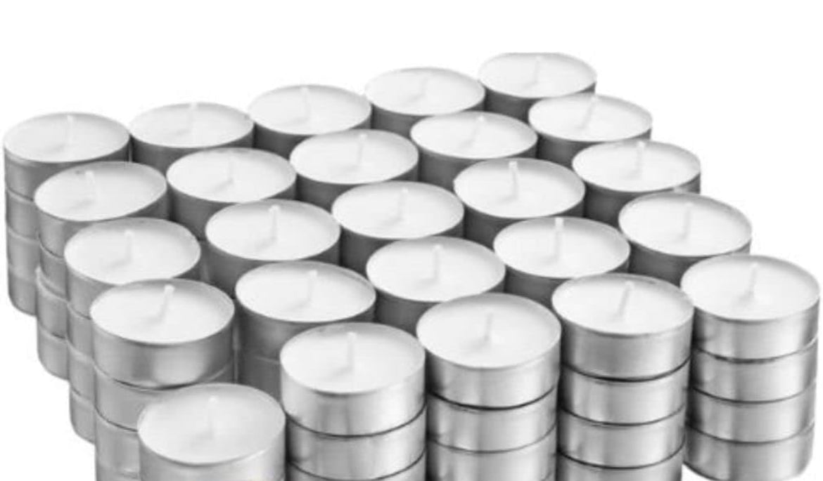 20 Wax Unscented Tea Light Candles – 4-Hour Burn TimeCreate a warm and inviting atmosphere with these 20 wax tea light candles, each offering a long-lasting 4-hour burn time. Perfect for adding a soft, flickering glow to any space.