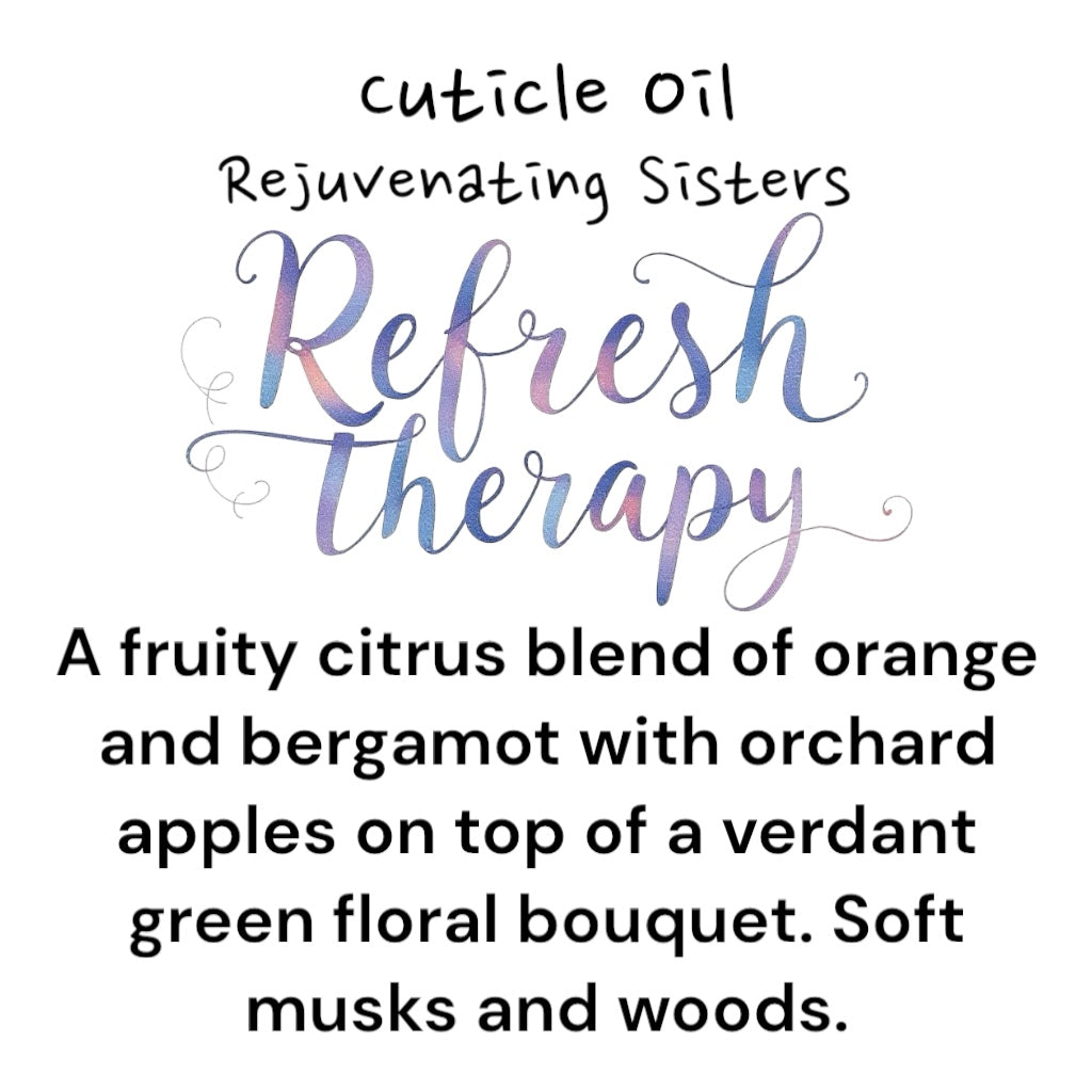 CUTICLE OIL PEN – great scents- nourishing oils: Jojoba Seed, Coconut, Sweet Almond, Argan, and Vitamin E. Available in a variety of soothing scents for healthy, hydrated cuticles on the go.