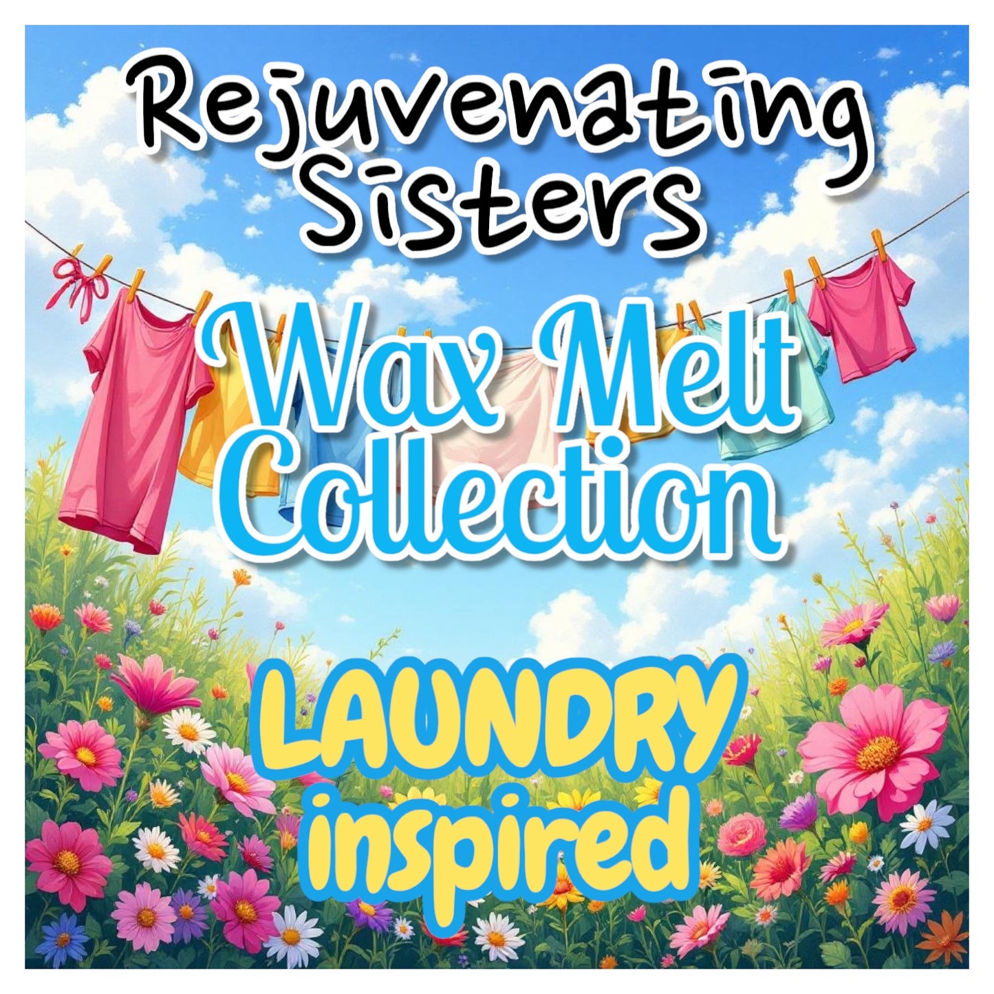 Wax Melt Collection – Laundry Scent Inspired. A refreshing collection of 8 laundry-inspired scents with 16 premium wax melts. Perfect for infusing your home with clean, fresh fragrances that evoke the comfort of freshly laundered linens.