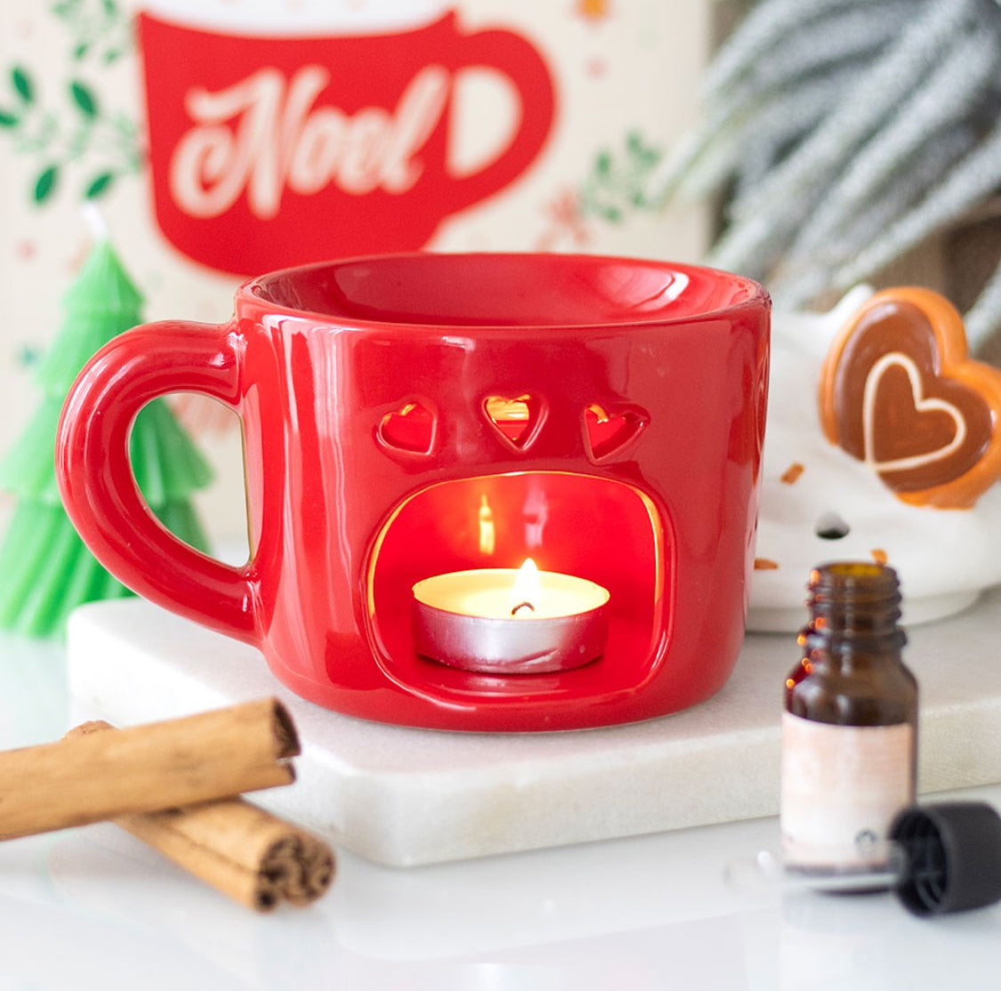 Warm Wishes Hot Chocolate Mug Oil Burner