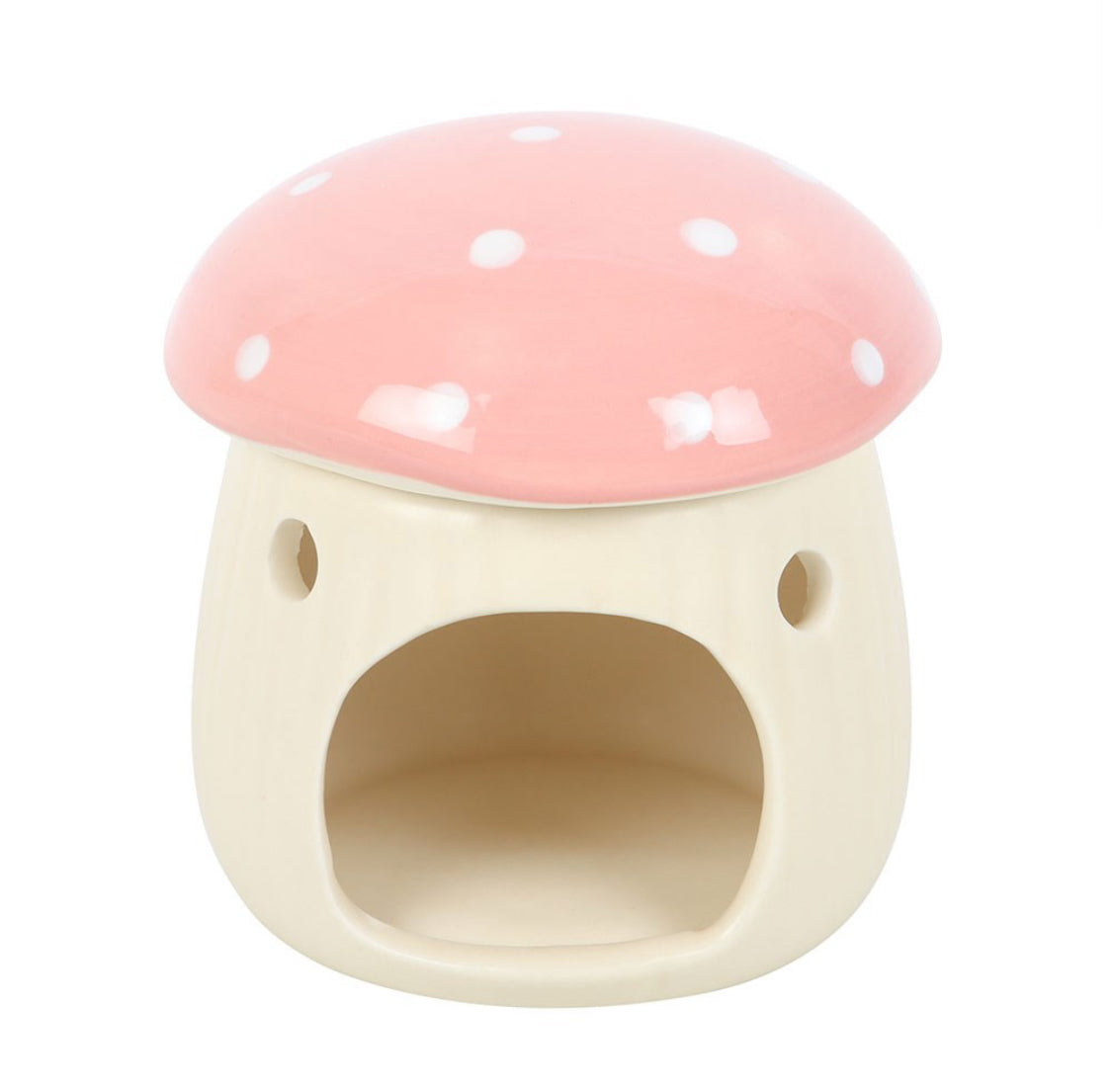 Pink Mushroom Ceramic Oil Burner