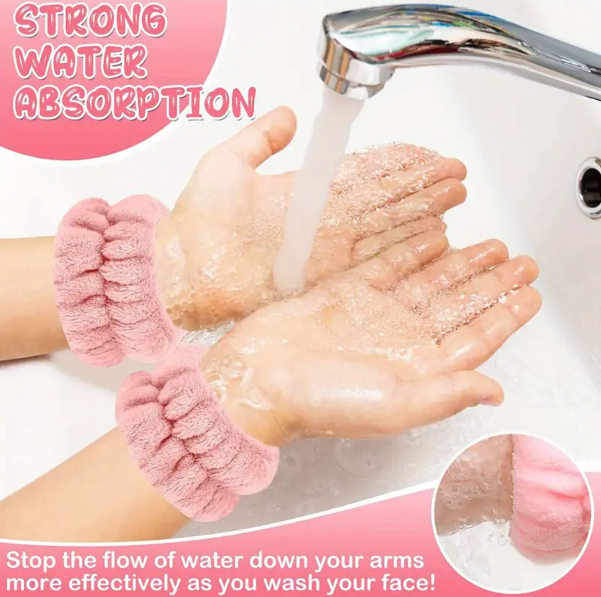 Fluffy Bowknot Headband & Water-Absorbent Wristband Set – 3pcs
A cute and cozy set featuring a fluffy bowknot headband and matching water-absorbent wristbands. Perfect for skincare, workouts, or adding a touch of charm to your daily routine.