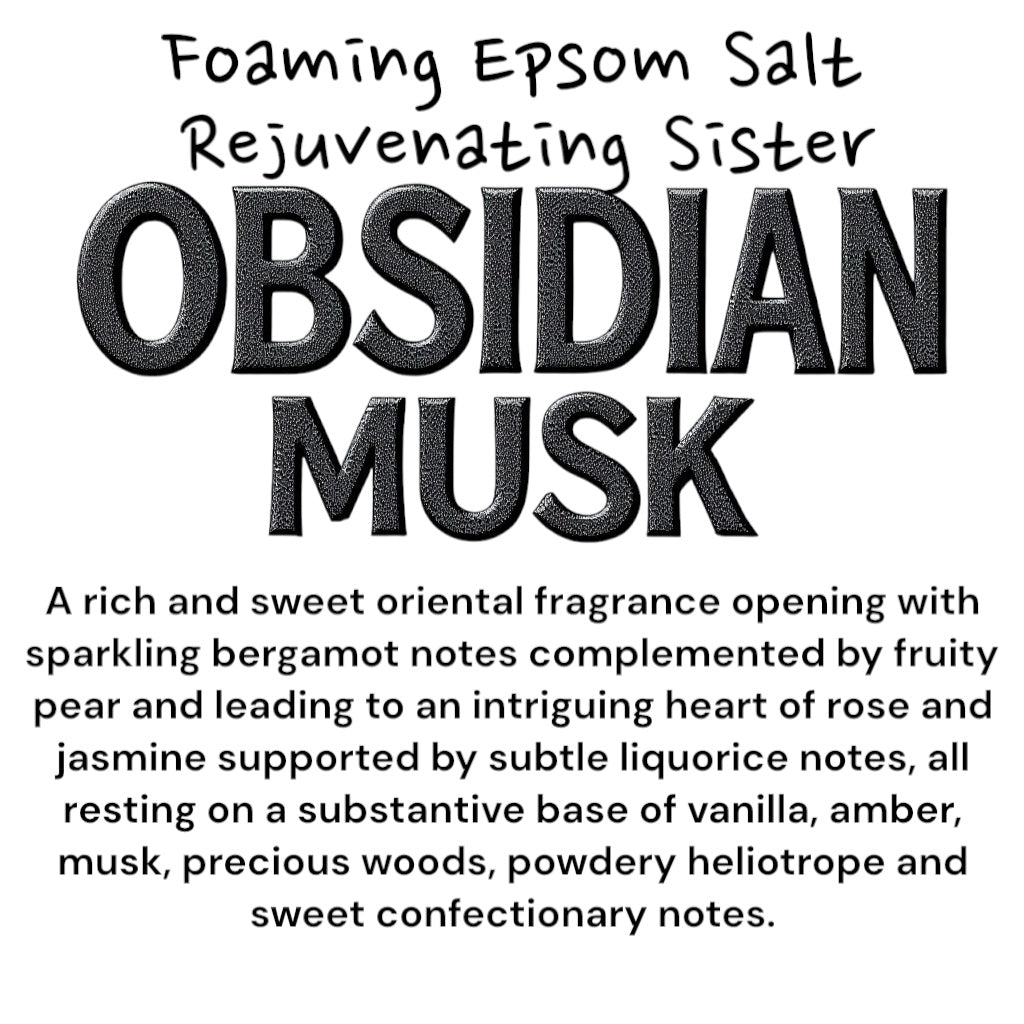 FOAMING EPSOM BATH SALTS – Relax, unwind & de-stress with soothing scents.