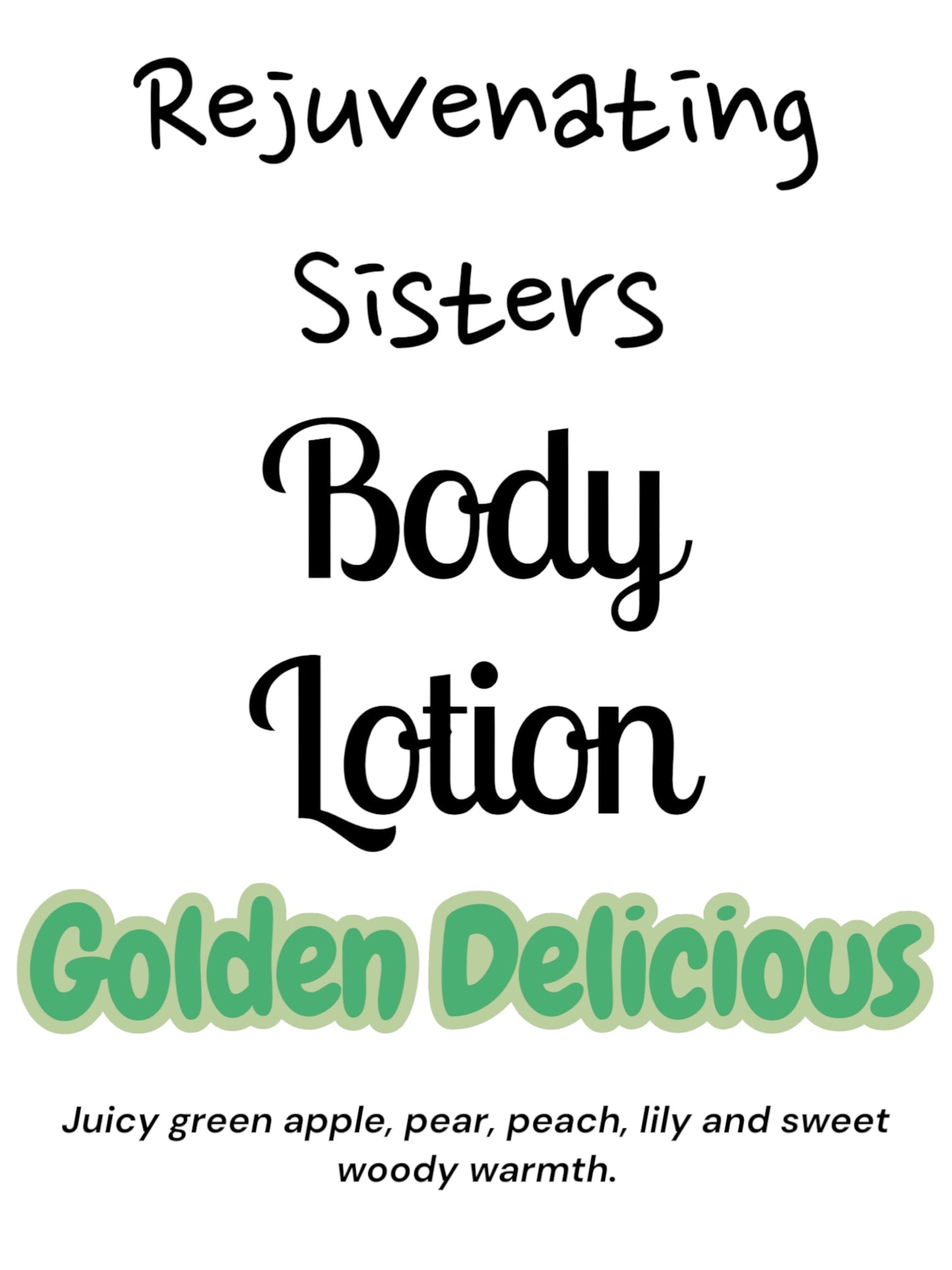 ✨ Rejuvenating Sisters – Luxury Body Lotion ✨