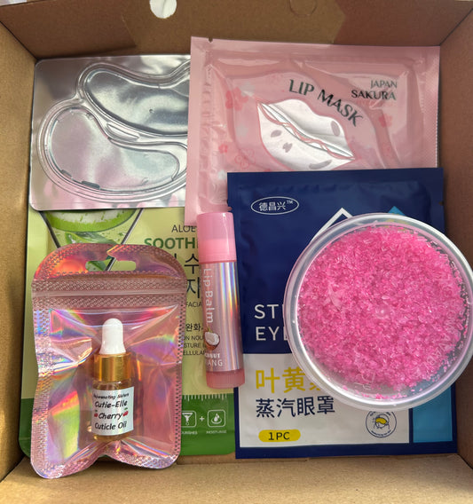 BEAUTY BOX – Ultimate affordable- 8 luxe self-care treats for total relaxation, glow & pampering time!