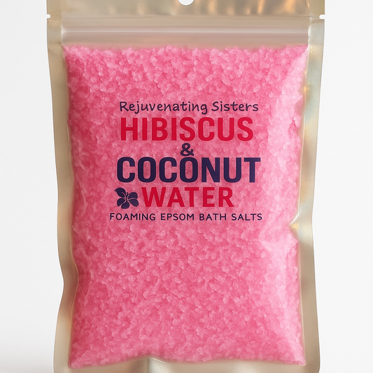 FOAMING EPSOM BATH SALTS – Relax, unwind & de-stress with soothing scents.