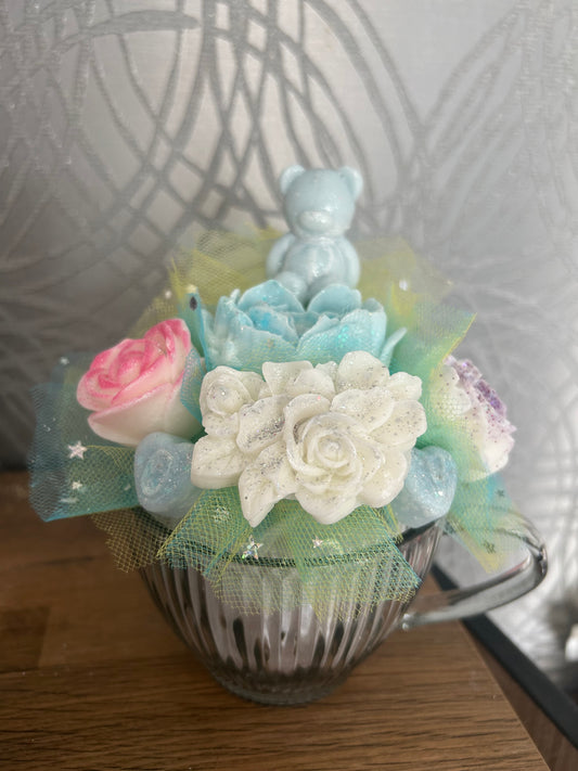 WAX MELT FLOWER BOUQUET MUG- MADE TO ORDER