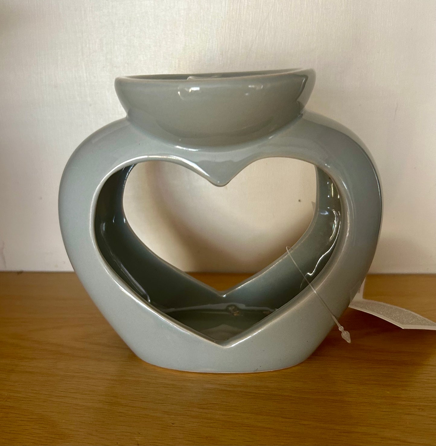 HEART DOUBLE DISH WAX/OIL MELTER