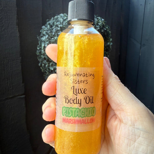 LUXE BODY OIL - HYDRATING- MOISTURISING -Beautiful Scents - Almond Oil- Jojoba Oil – Argan Oil – Vitamin E. Moisturising