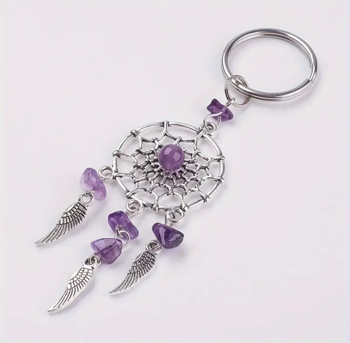 KEY RING CRYSTAL DREAM CATCHER