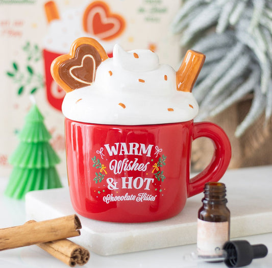 Warm Wishes Hot Chocolate Mug Oil Burner