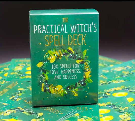 PRACTICAL WITCHES SPELL DECK- 100 spells for love, happiness & success