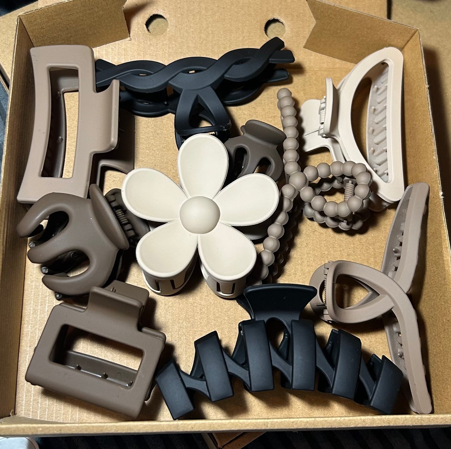 HAIR CLAW CLIP CLAMPS- 10 in a box